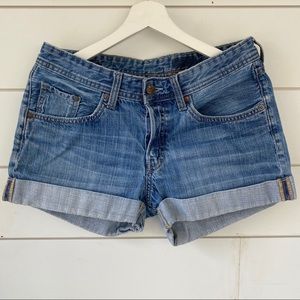 H&M Cuffed Denim Shorts
